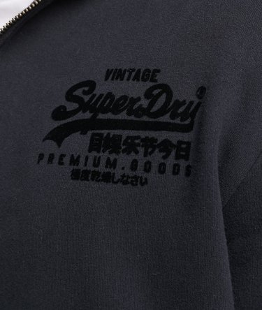 Vintage Logo Tonal Zip Hoodie Image 4