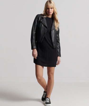 Long Sleeve Woven Mini Dress Image 2