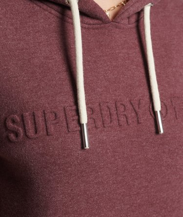 Sweat à capuche chiné Vintage Corporate Logo Image 4