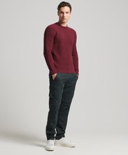 Pull ras-du-cou vintage en maille textur&eacute;e