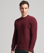 Pull ras-du-cou vintage en maille textur&eacute;e