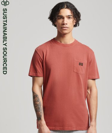 T-shirt con taschino in cotone biologico Vintage Image 1