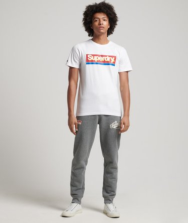 Vintage Script Style College Joggers Image 2