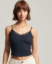 Vintage Mini Rib Lace Cami Top