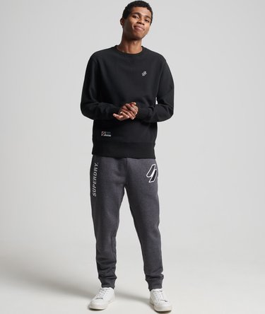 Logolliset applikoidut Superdry Code -collegehousut Image 2