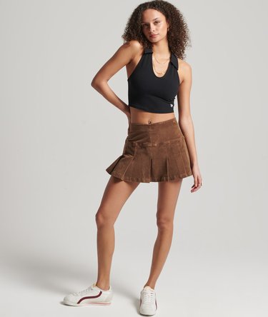 Vintage Collared Crop Top Image 4