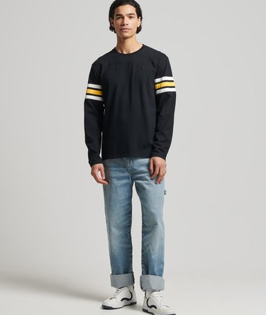Maglia in cotone biologico Vintage Quarterback Image 2