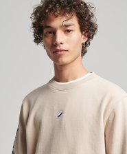 Unisex Code Linear Loose Crew Sweatshirt