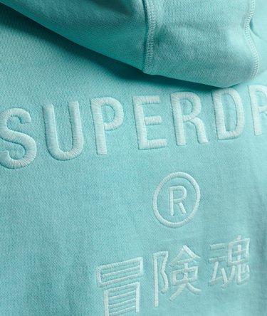 Locker geschnittenes Unisex Code Hoodie mit Stückfärbung Image 4