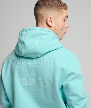 Locker geschnittenes Unisex Code Hoodie mit Stückfärbung Image 3