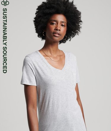 Organic Cotton Studios Pocket V-Neck T-Shirt Image 1