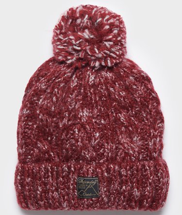 Tweed Cable Beanie Image 1