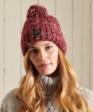 Tweed Cable Beanie