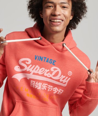 Sweat à capuche Vintage Logo tricolore Image 1