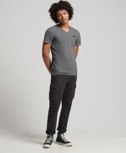 T-shirt classique à col V en coton bio
