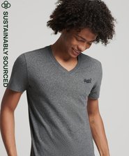 T-shirt classique à col V en coton bio