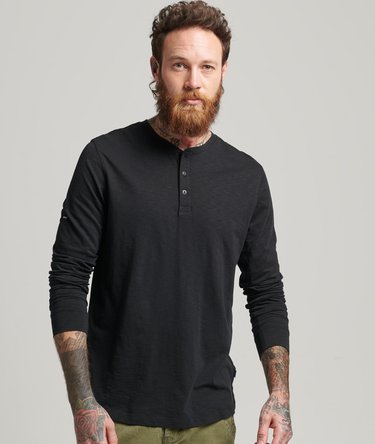 Organic Cotton Studios Slub Long Sleeve Henley Top Image 1