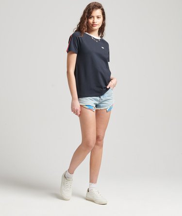 Organic Cotton Vintage Stripe Raglan T-Shirt Image 2