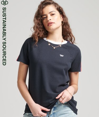 Organic Cotton Vintage Stripe Raglan T-Shirt Image 1