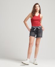 Mid Rise Slim Shorts