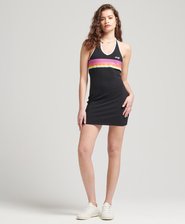 Robe rayée dos nu Vintage Cali