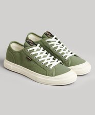 Lage vegan Vintage sneakers met gevulkaniseerde look