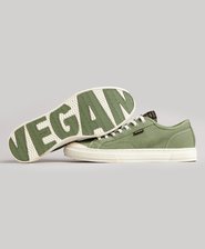 Lage vegan Vintage sneakers met gevulkaniseerde look