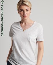 Organic Cotton Studios Pocket V-Neck T-Shirt