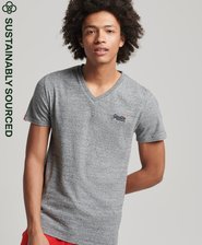 Orange Label Vintage Embroidery V-Neck T-Shirt