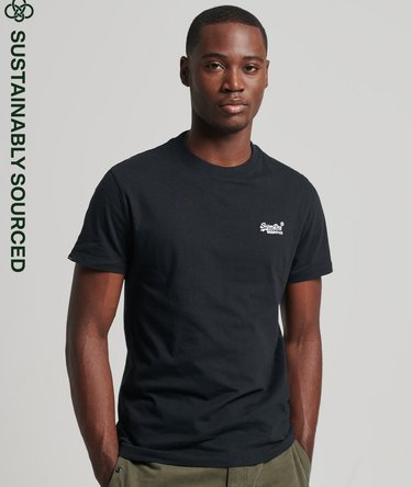 Vintage Logo T-Shirt aus Bio-Baumwolle mit Stickerei Image 1