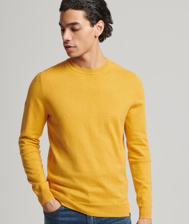 Rundhalsad tröja i ekologisk bomull och kashmir Image 3