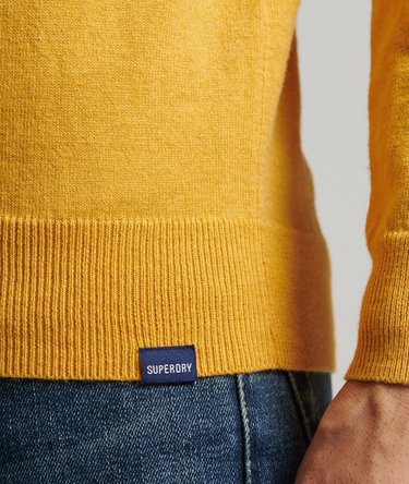 Rundhalsad tröja i ekologisk bomull och kashmir Image 5