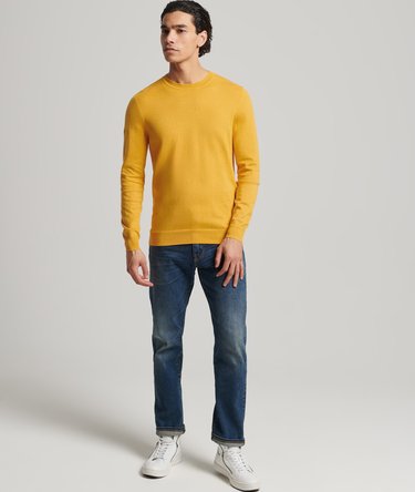 Rundhalsad tröja i ekologisk bomull och kashmir Image 2