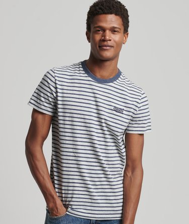 Organic Cotton Orange Label Stripe T-Shirt Image 2