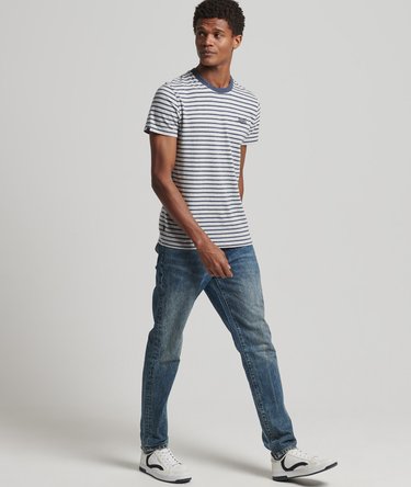 Organic Cotton Orange Label Stripe T-Shirt Image 3