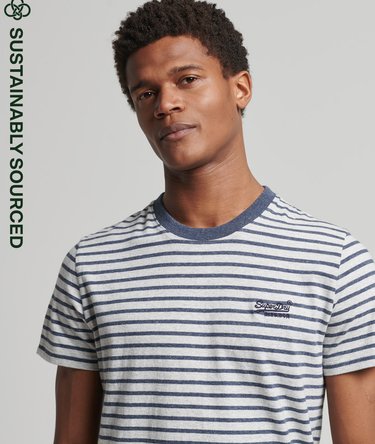Organic Cotton Orange Label Stripe T-Shirt Image 1