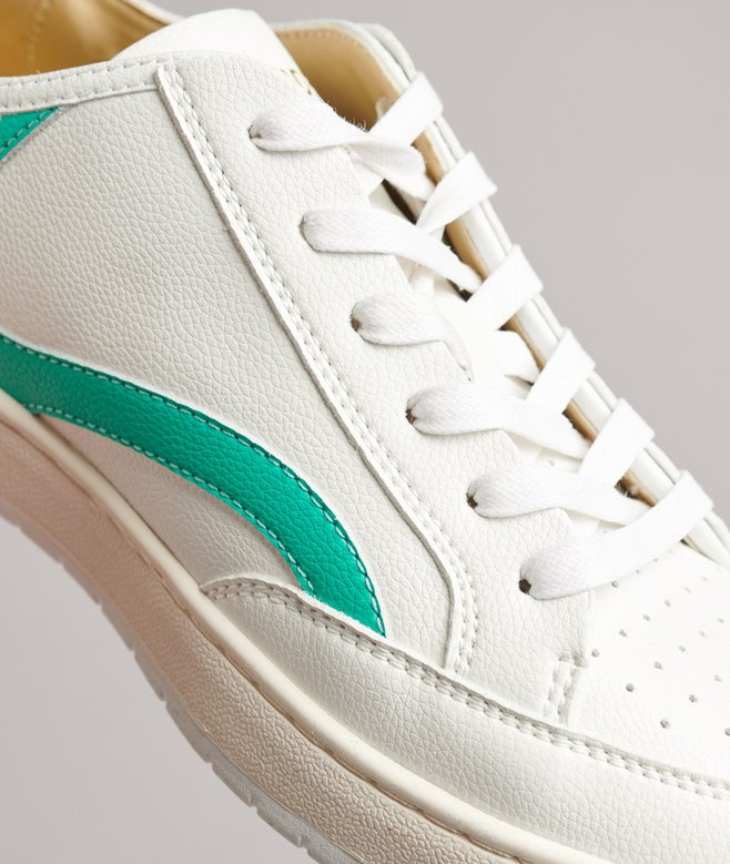 Superdry Athletics Trainers Womens Vintage Vegan Basket Low Top