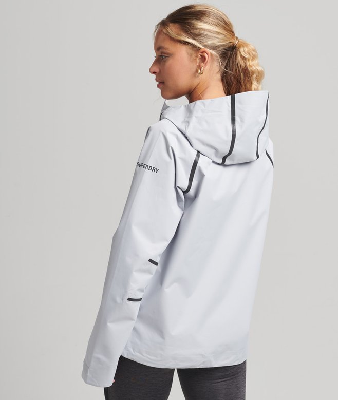 womens Waterproof Jacket in MOONLIGHT GREY Superdry UK