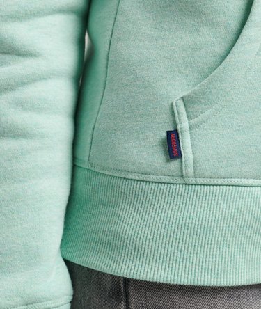 Organic Cotton Vintage Logo Zip Hoodie Image 5