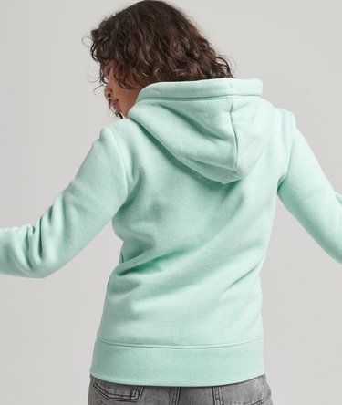 Organic Cotton Vintage Logo Zip Hoodie Image 3