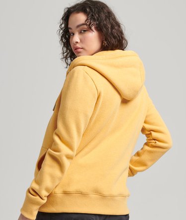 Organic Cotton Vintage Logo Zip Hoodie Image 3