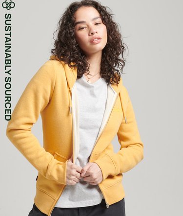 Organic Cotton Vintage Logo Zip Hoodie Image 1