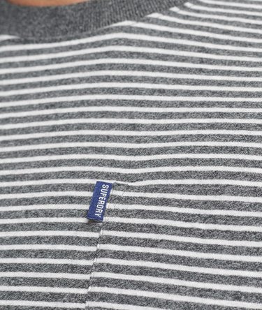 Vintage T-shirt i &oslash;kologisk bomuld med striber Image 4