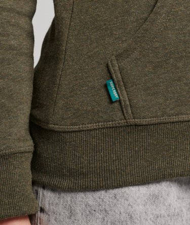 Organic Cotton Vintage Logo Zip Hoodie Image 4