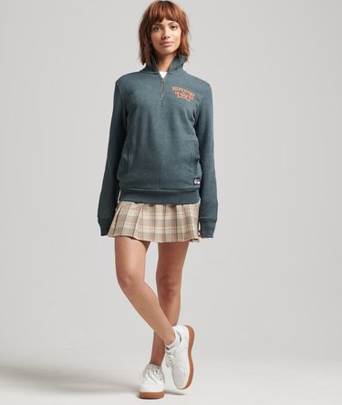 Bluza dresowa oversize Track & Field na zamek o długości 1/2 Image 2