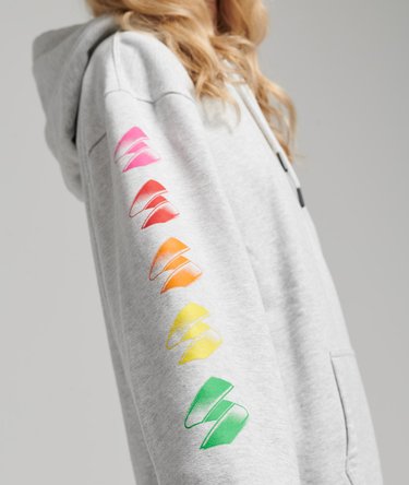 Half Tone S Logo Oversized Hoodie Image 4