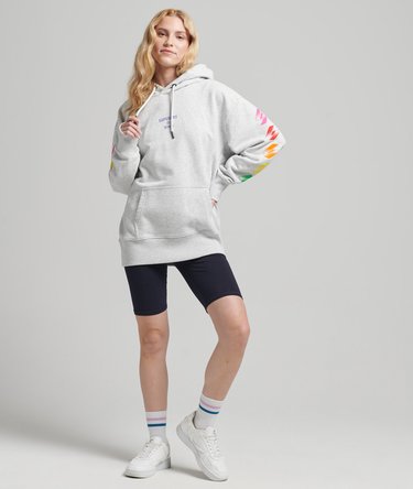 Half Tone S Logo Oversized Hoodie Image 2