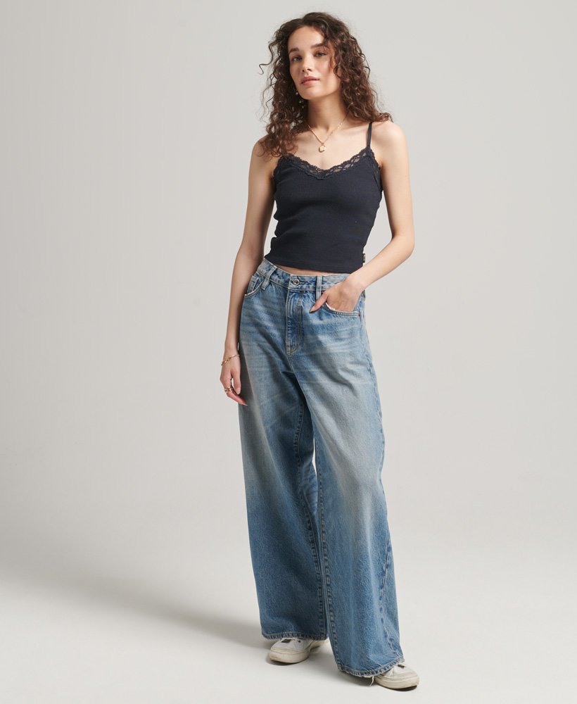 Superdry Baggy Jean ブラック 30 womens Baggy Jeans in Walcot Black | Superdry US