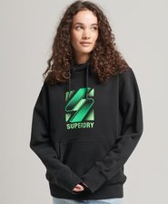 Unisex Code Halftone Logo Oversized Hoodie