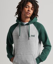 Organic Cotton Vintage Logo Baseball Hoodie